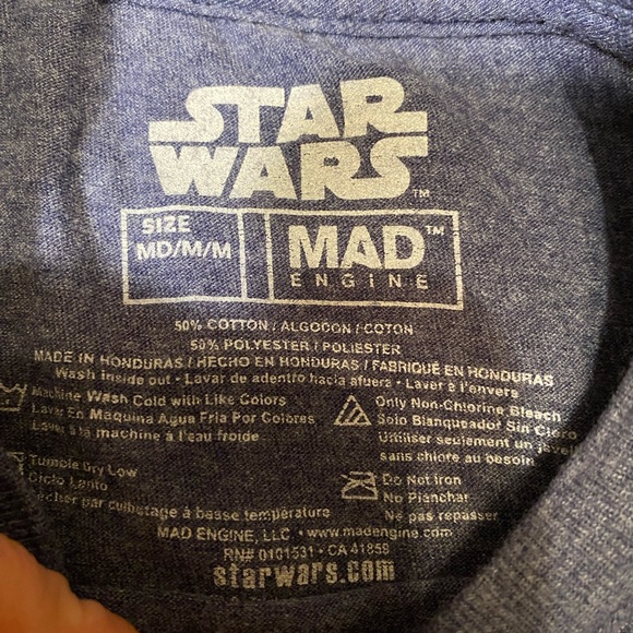 Vintage Classic Star Wars Comic Movie Fan Mad Engine Adult Size Med Logo Shirt - Picture 5 of 10